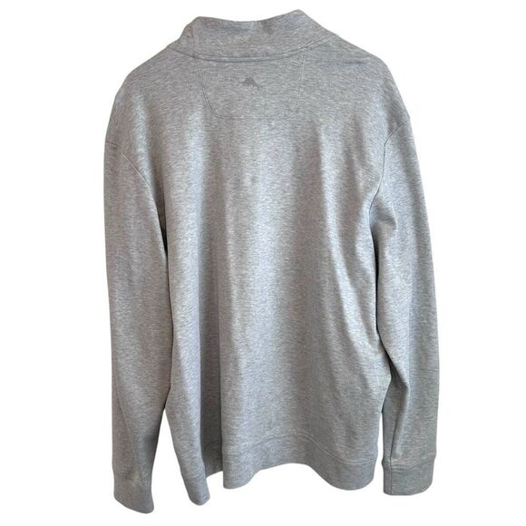 Tommy Bahama Men's Grey 1/4 Zip Pullover Sweatshirt Size XXL - Picture 2 of 8